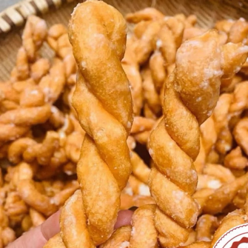Twisted sugar dough with rope, sweet twisted rope dough soaked in ...