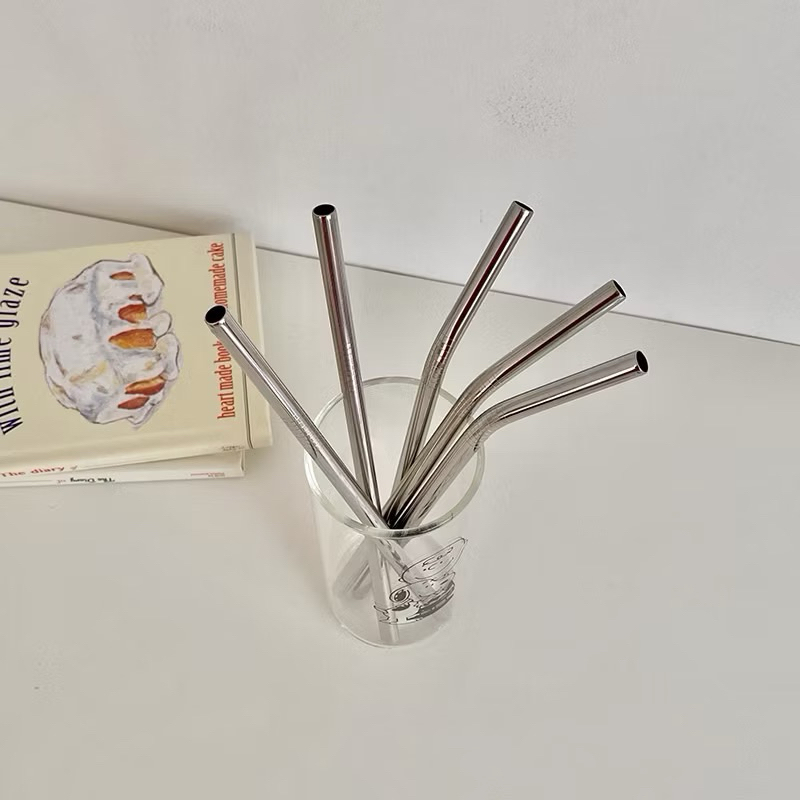Personal stainless steel straws for multiple use protect the ...