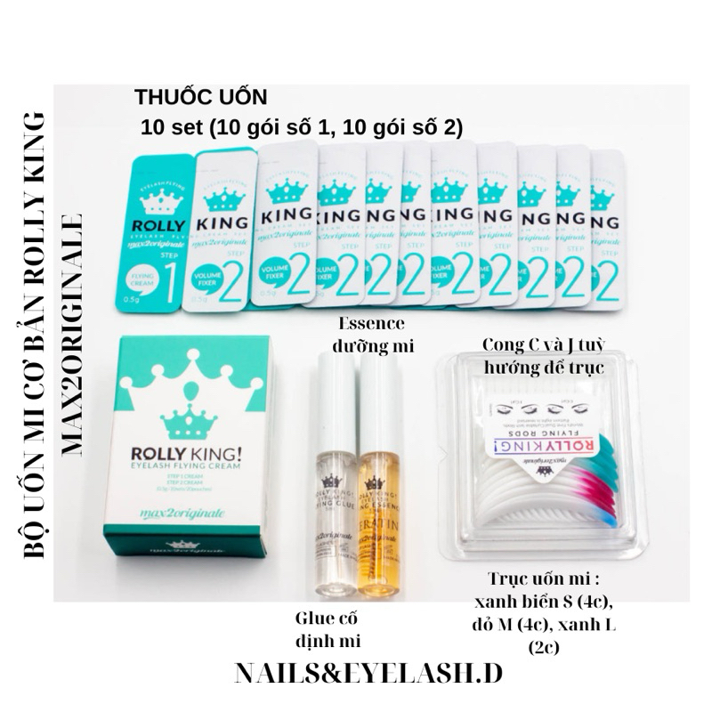 Max2Originale Wimpernlifting-Set Rolly King – Mit Kleber, Creme, Bürsten & Polstern Für 10 Anwendungen
