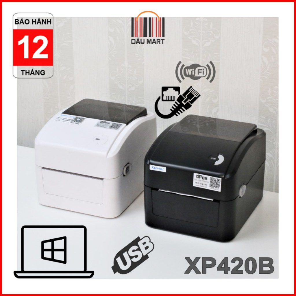 DPos TD401 LAN + USB printer prints e-commerce order stamps Shipping ...