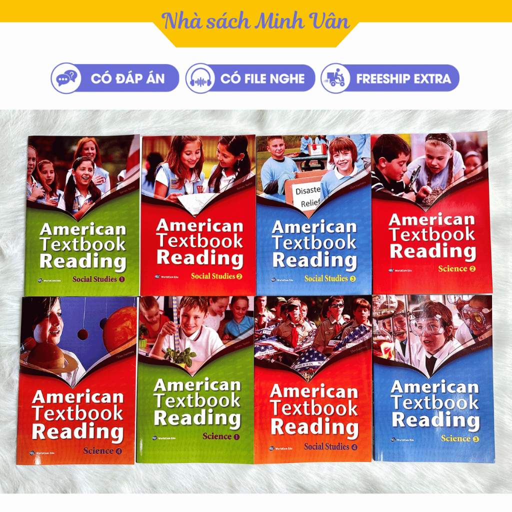 Book - American textbook reading 8 books - color printing - with answer ...