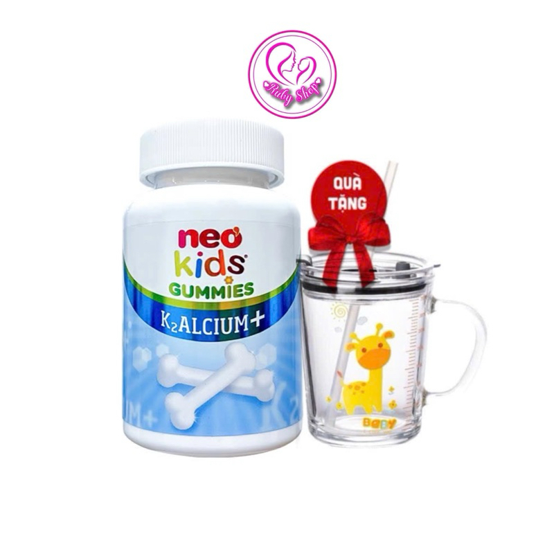 Neo kids yogurt-flavored calcium Gummies box of 60 tablets - Supports ...