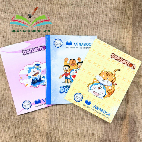 5 Student Notebooks with 5 squares and 4 cells Doraemon by Vinabook ...