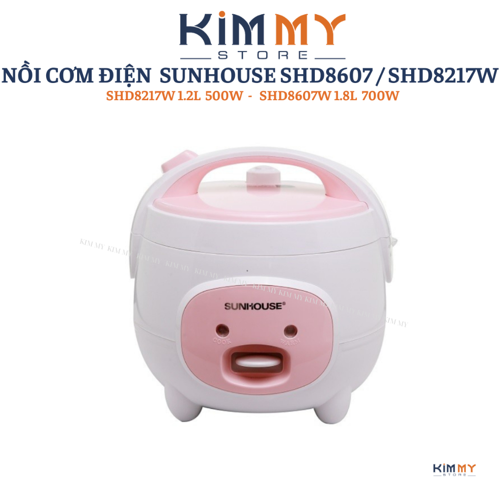 Sunhouse Rice Cooker Capacity 1.8 Liter (8607W) Comes with Steamer Rack ...