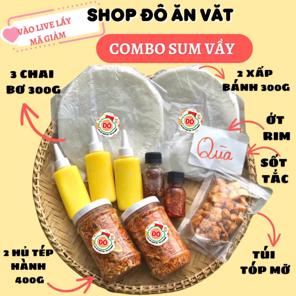 COMBO Cheap dew-dried rice paper Rice paper + Salted Shrimp and Fried ...