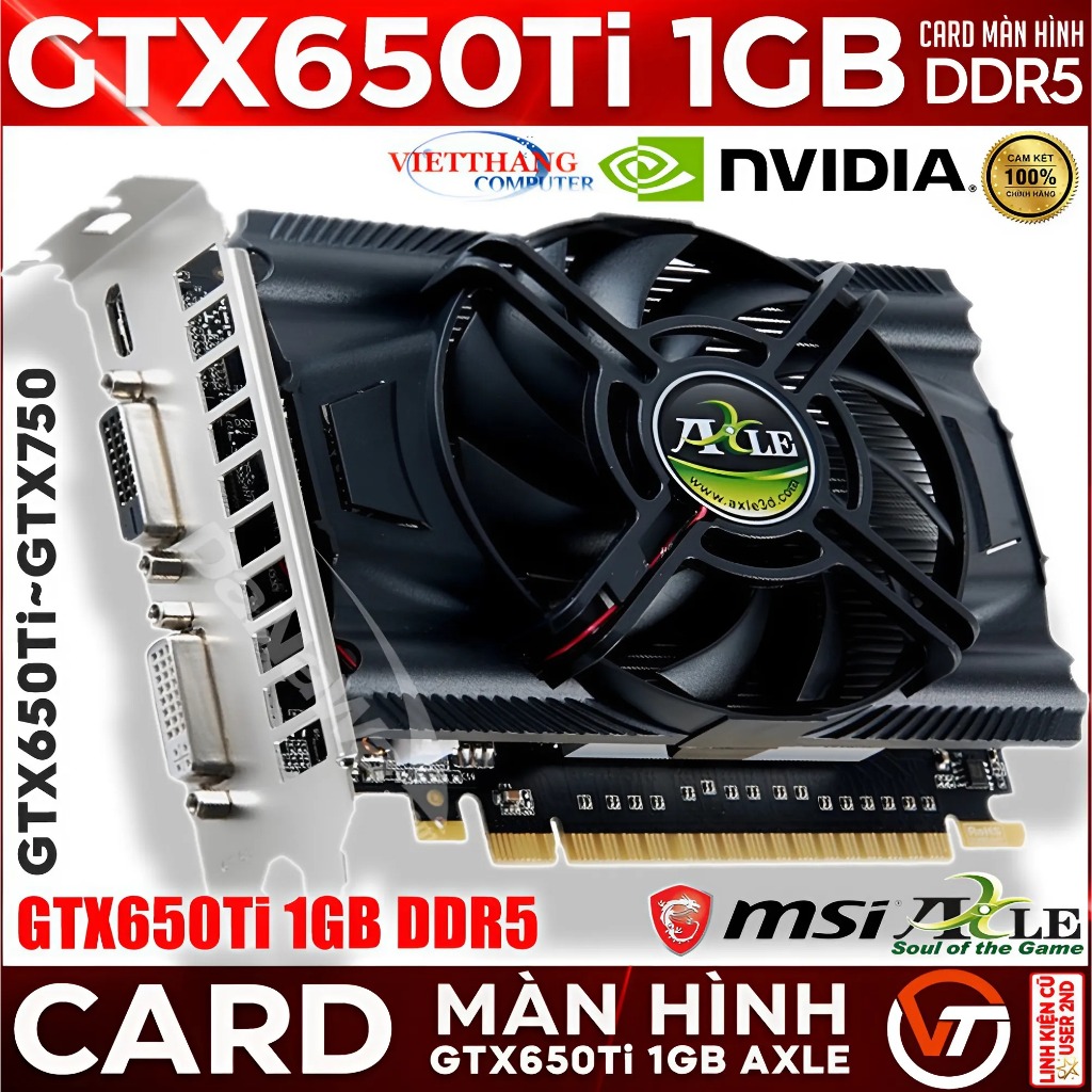 Msi Axle GTX650Ti 1GB DDR5 ~ GTX750 Video Card Imported from Korea ...