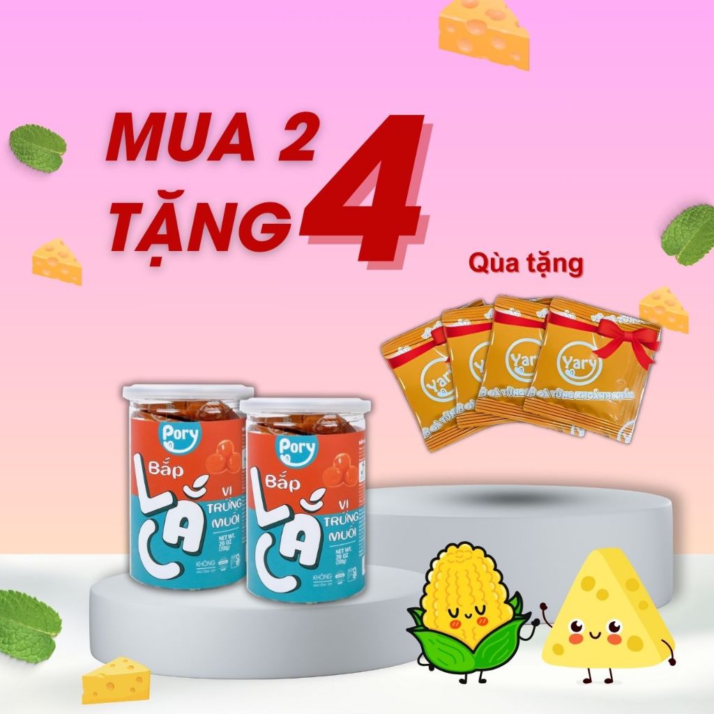 [BUY 2 GET 4 FREE] Pory Salted Egg Flavored Shaken Corn 200gr box ...