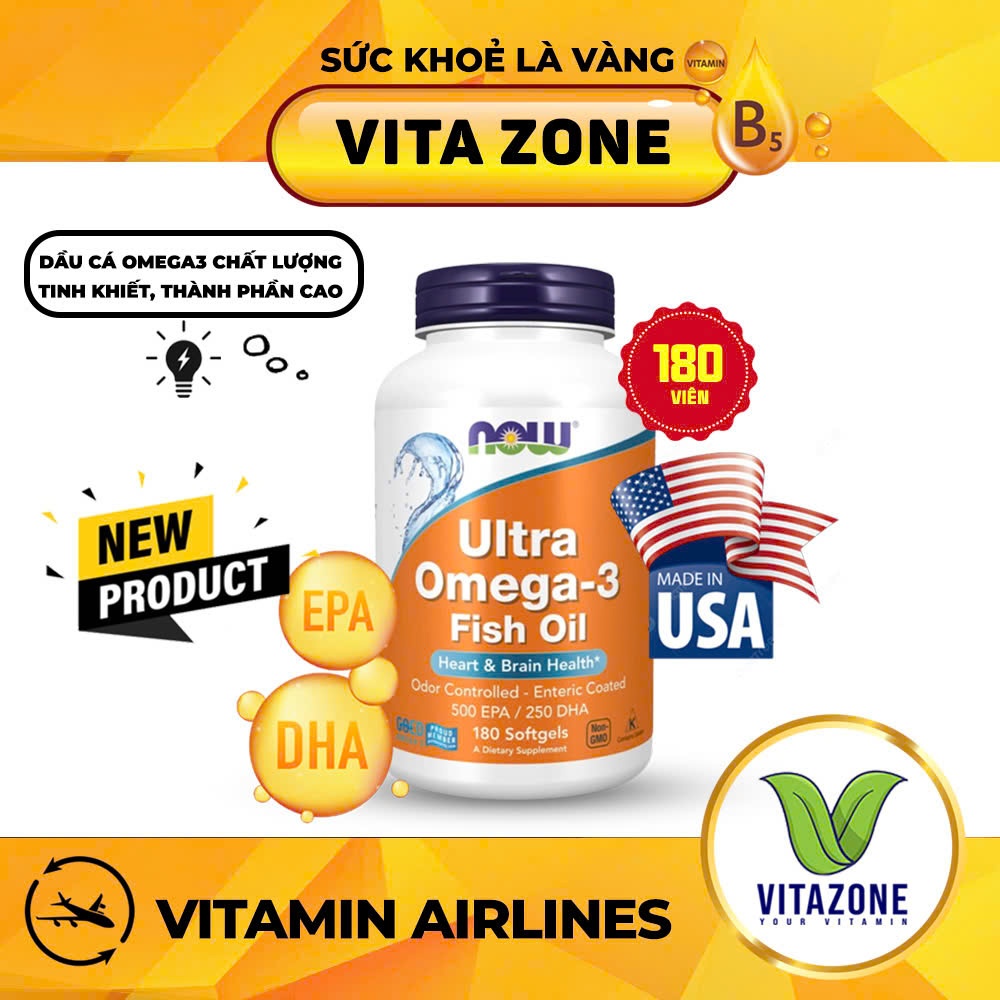 Now Ultra Omega3 500 EPA/250 DHA fish oil pills nourish eyes and ...