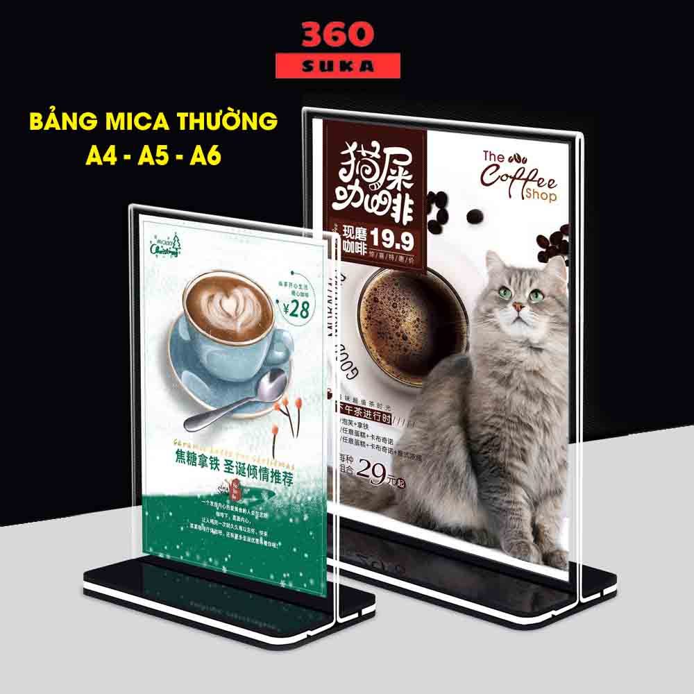 Desktop qr code, transparent A4 A5 A6 mica menu board - Beautiful ...