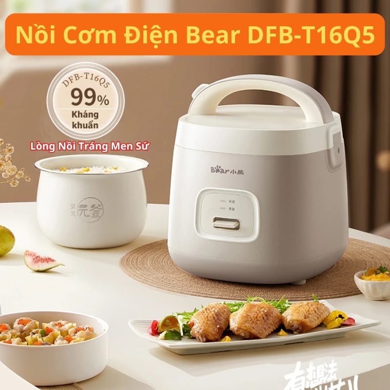 Bear DFB-T16Q5 1.6L Rice Cooker Newest Ceramic Core Coated Pot 2025 ...