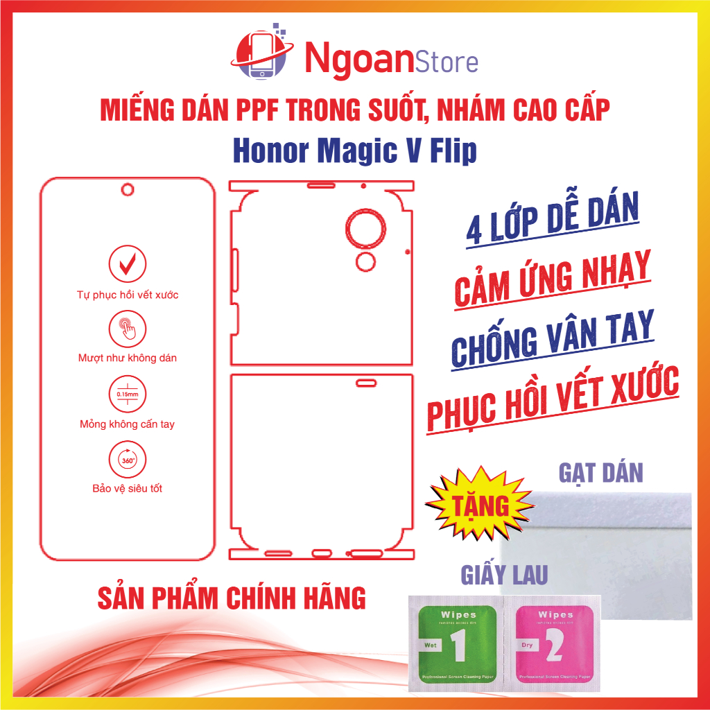 Honor Magic V Flip anti-fingerprint PPF sticker restores scratches ...