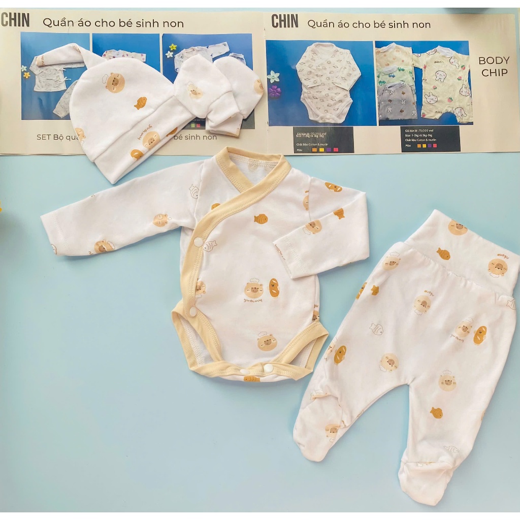 Chip Set with tights and hat for premature babies, separate Size, 100% ...