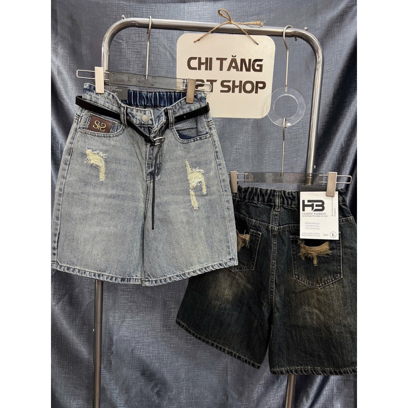 (AVAILABLE HCM) STUPID JEANS WITH ELECTRIC WAIST TAG Ripped LEATHER ...