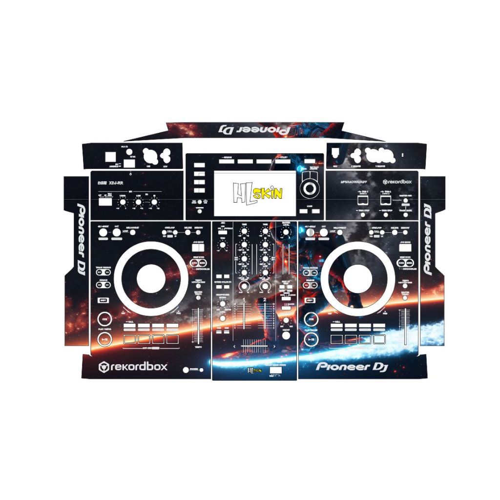 Fire Express ] DJ Desk Sticker Skin (HL192) (XDJ RR / RX / RX2 / RX3 ...