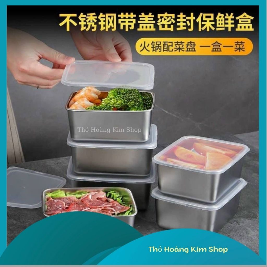 Stainless steel food container with lid (small - medium size stainless ...