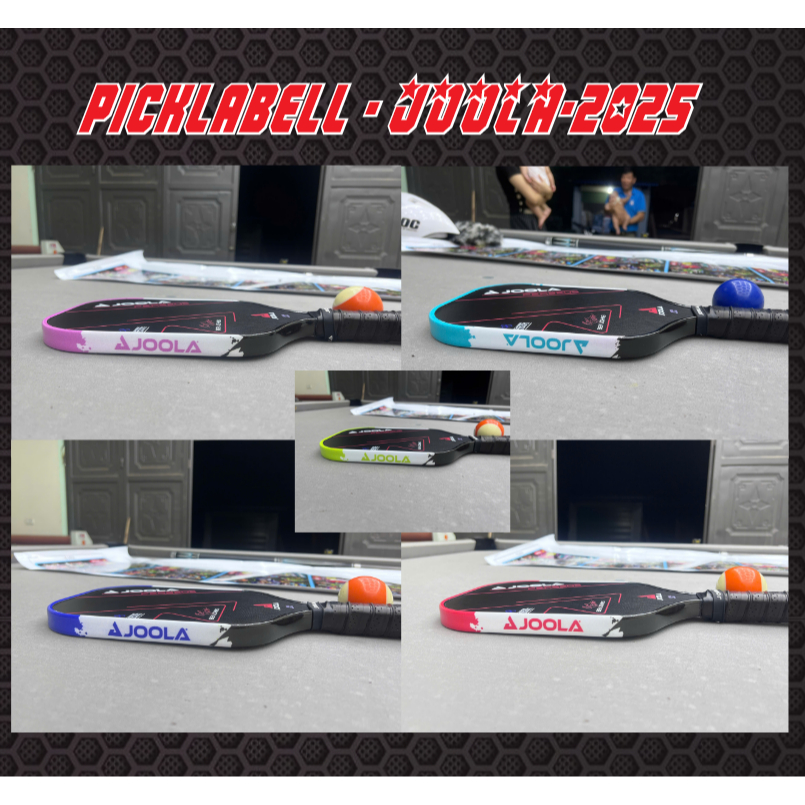 JOOLA Picklabell racket edge sticker - Model 2025 (fits 14mm, 16mm ...