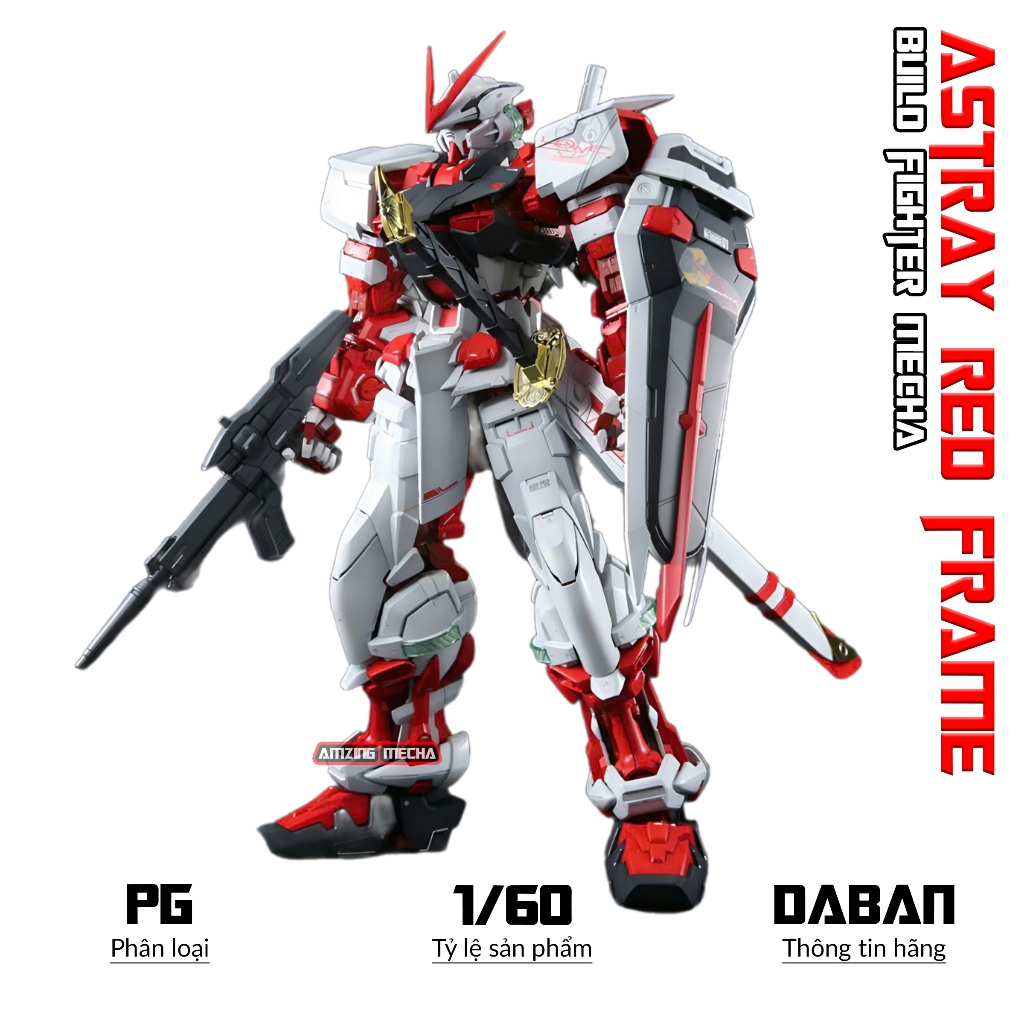 Pg Astray Red Frame Model, 1/60 Mecha Fighter, Plastic Toy, Smart ...