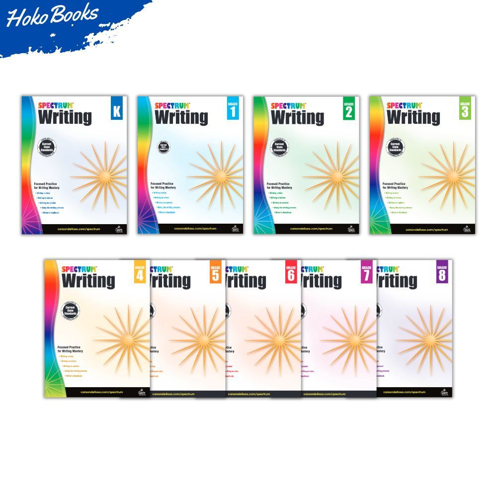 [ Writing Practice ] Spectrum - Writing - Grade K,1,2,3,4,5,6,7,8 - A4 ...