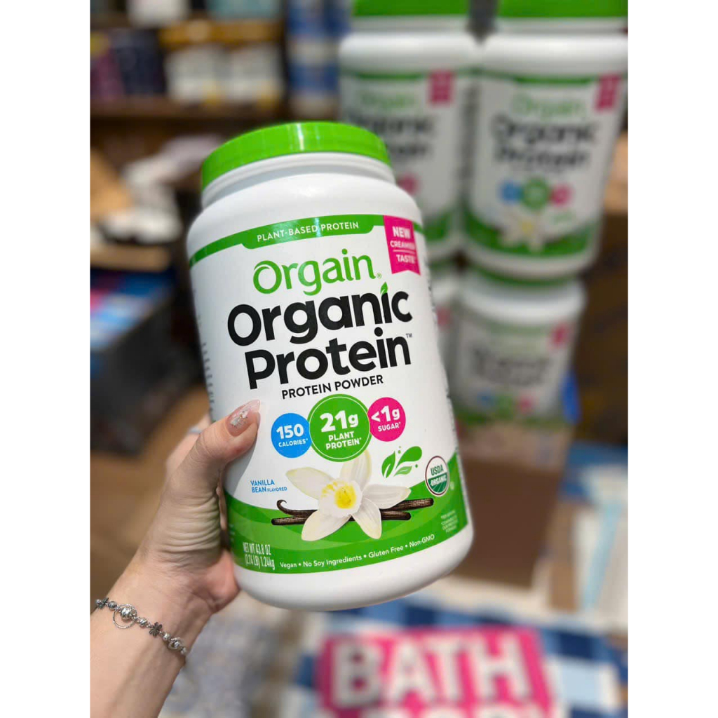 New American model Organic Plant protein Powder Vanilla flavor 1200g, 1 ...