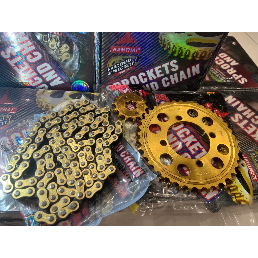 KAMTHAI chain sprocket made in Thailand (free spark plug) | Shopee Malaysia