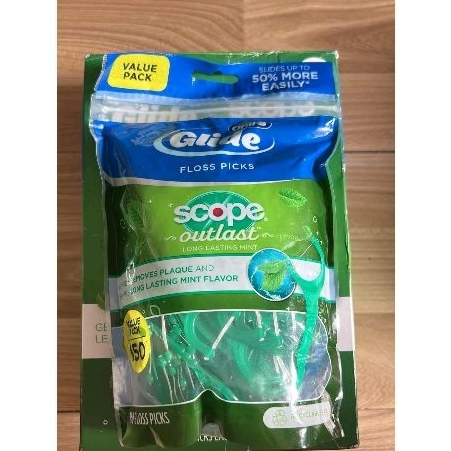 Oral-B Glide Scope Outlast Floss Picks US dental Floss pack of 150 ...