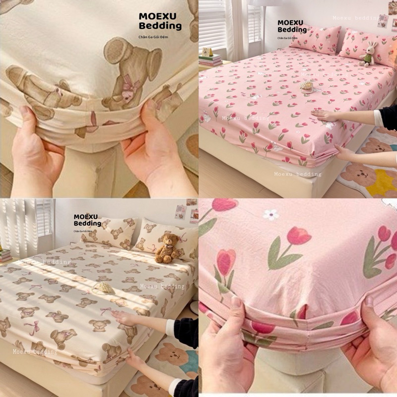 Set of 3 Cotton Bed Sheets New Model 2025 1m2, 1m4, 1m6, 1m8, 2m2 ...