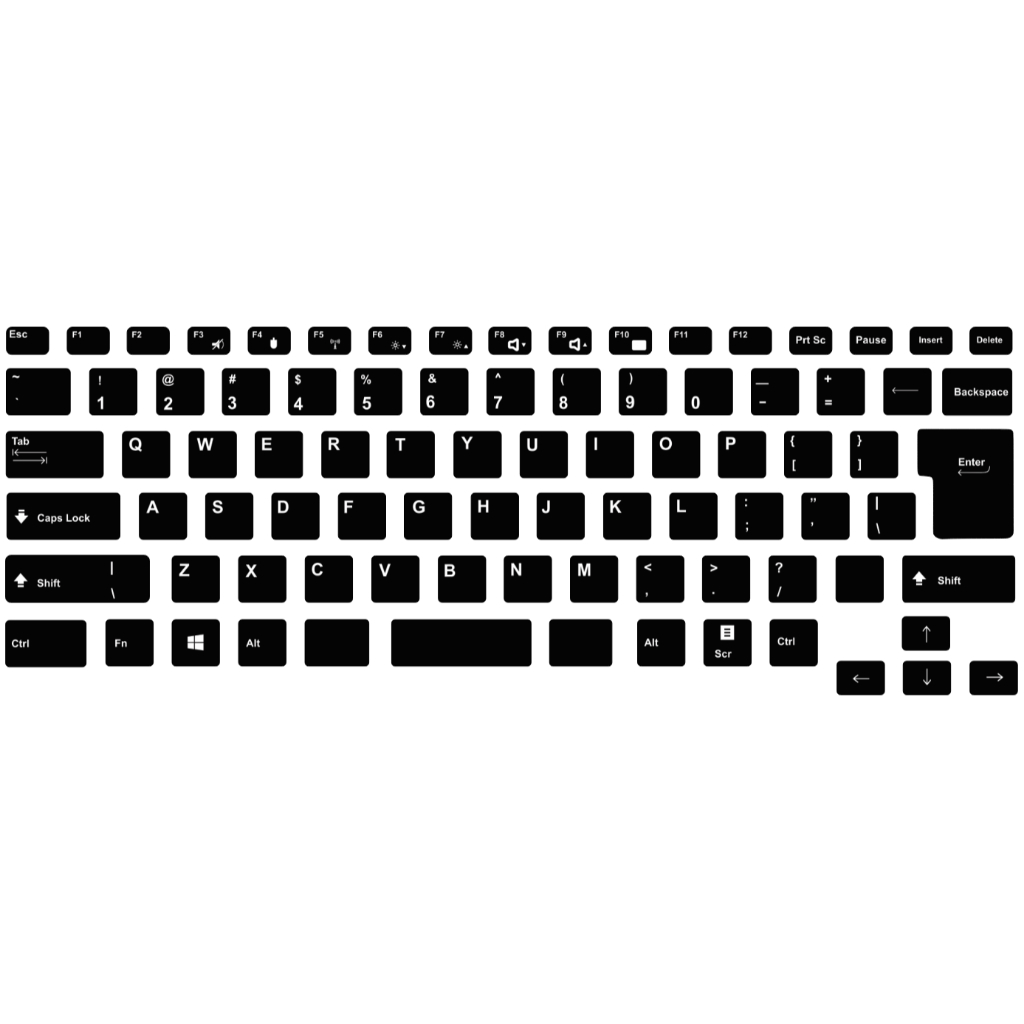 Fujitsu Lifebook U939 Laptop key button sticker set Keyboard Sticker ...