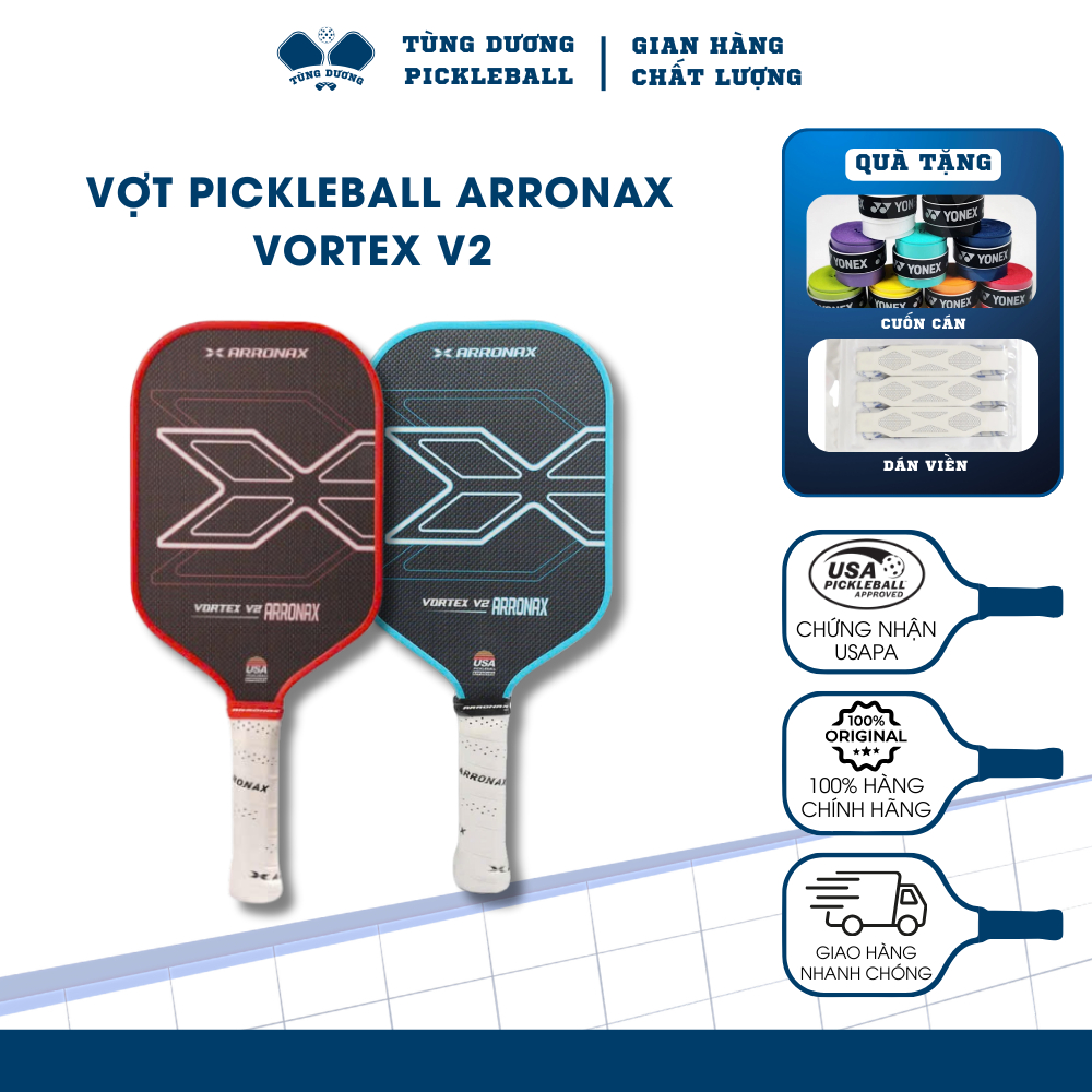 Genuine ARRONAX VORTEX V2 Titanium Pickleball Racket Thickness 16mm ...