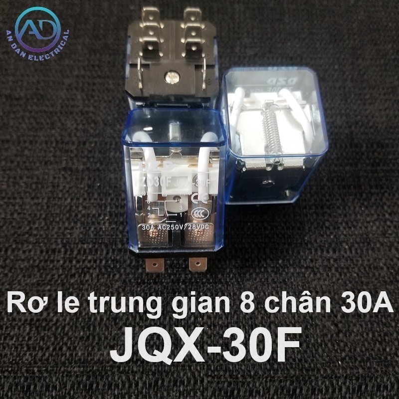 Produktbild von 30A Power Relay JQX-30F 2Z – 8-Pin Zwischenrelais, DC12V Oder AC220V, Für Steuerungen & Schaltanlagen
