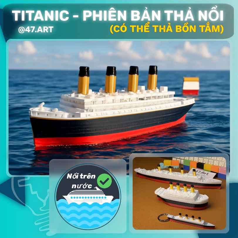 Titanic Ship Model Dropping Water Tank [GENUINE 47.ART-IN 3D] romeo and ...