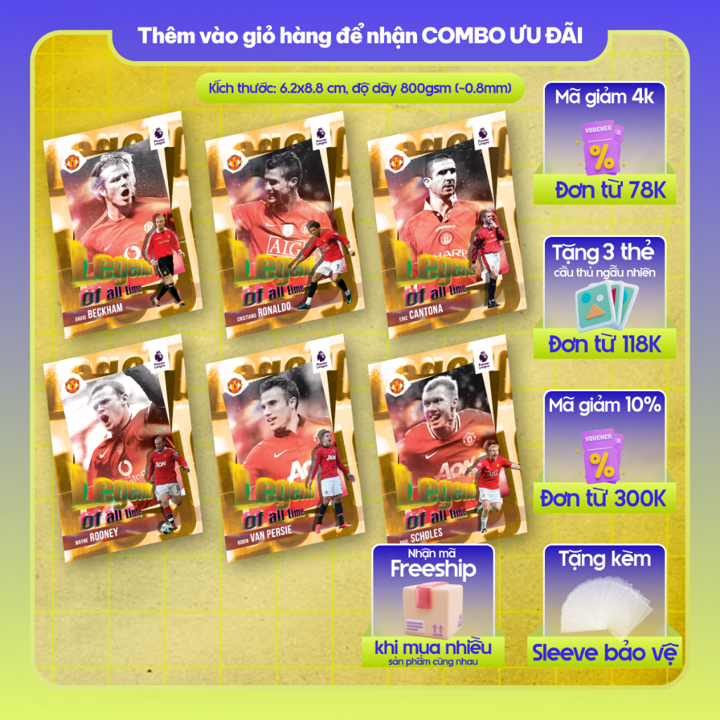 MANCHESTER UNITED LEGEND OF ALL TIME Football Player Card | SKY LABELS ...