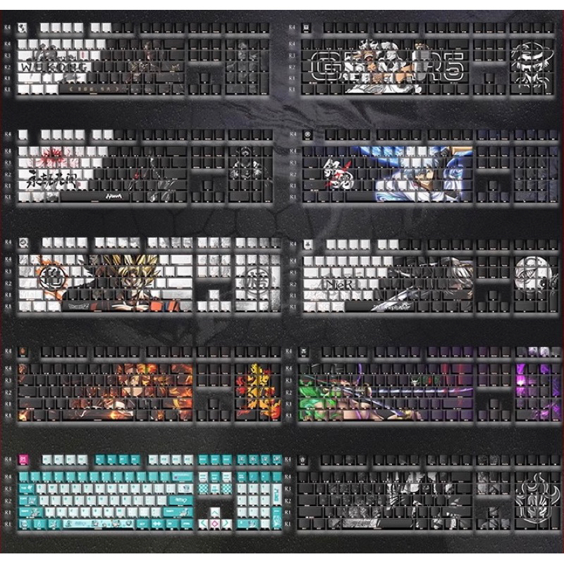 Synthesis of Dyesub KeyCap ONE PIECE,WUKONG,NARAKA KeyCap Side Print ...
