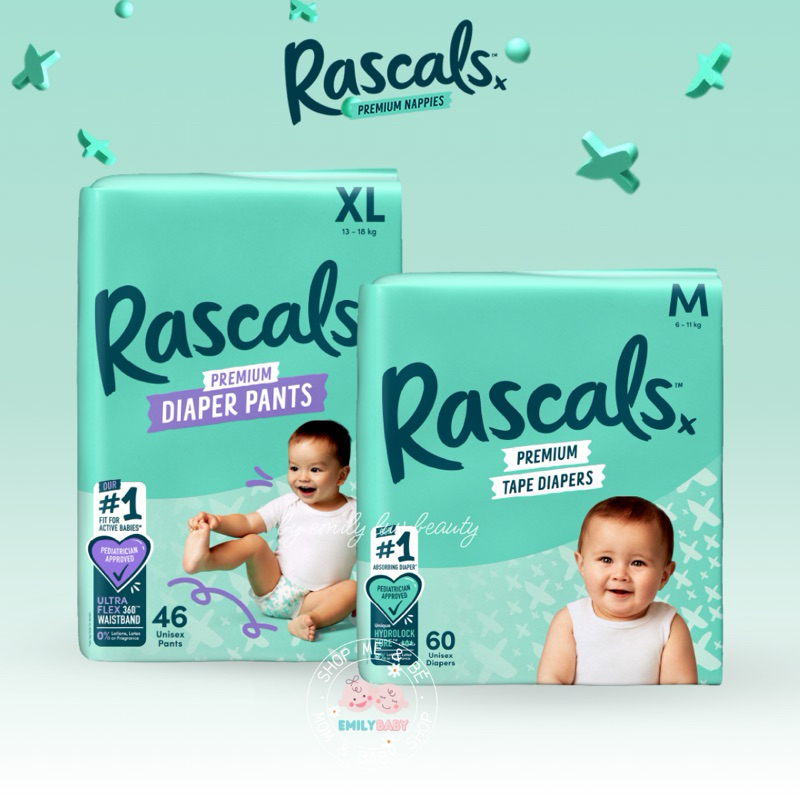 Rascal + Friends diapers/diapers for babies size Jumbo NB/S/M/L/XL/XXL ...