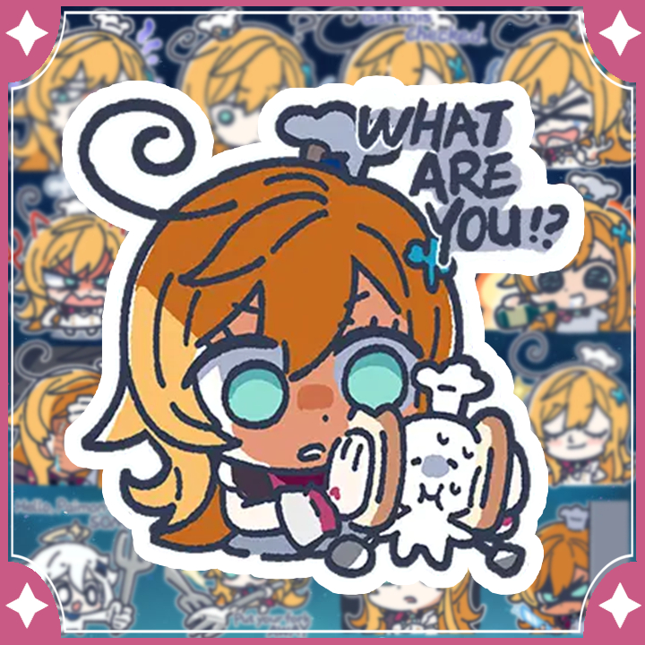 [Genshin Impact] Sticker Escorffier - chibi escorffier stickers (16 ...