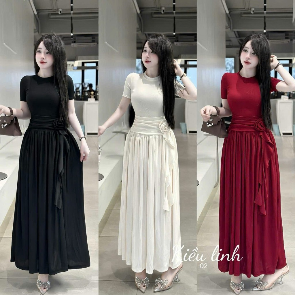 chinese dress ladies Hoadinh Ao Dai Vietnamese Traditional Dress Makes Woman Elegant and  Beautiful. Soft, Stretchy Japanese Silk 3D Print Pattern, 18 at Amazon  Women's Clothing store main image 0