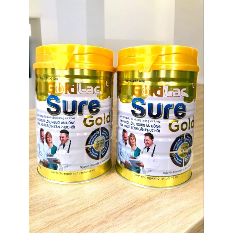 Combo of 2 cans of Goldlac Sure gold health recovery milk 900g | Shopee ...