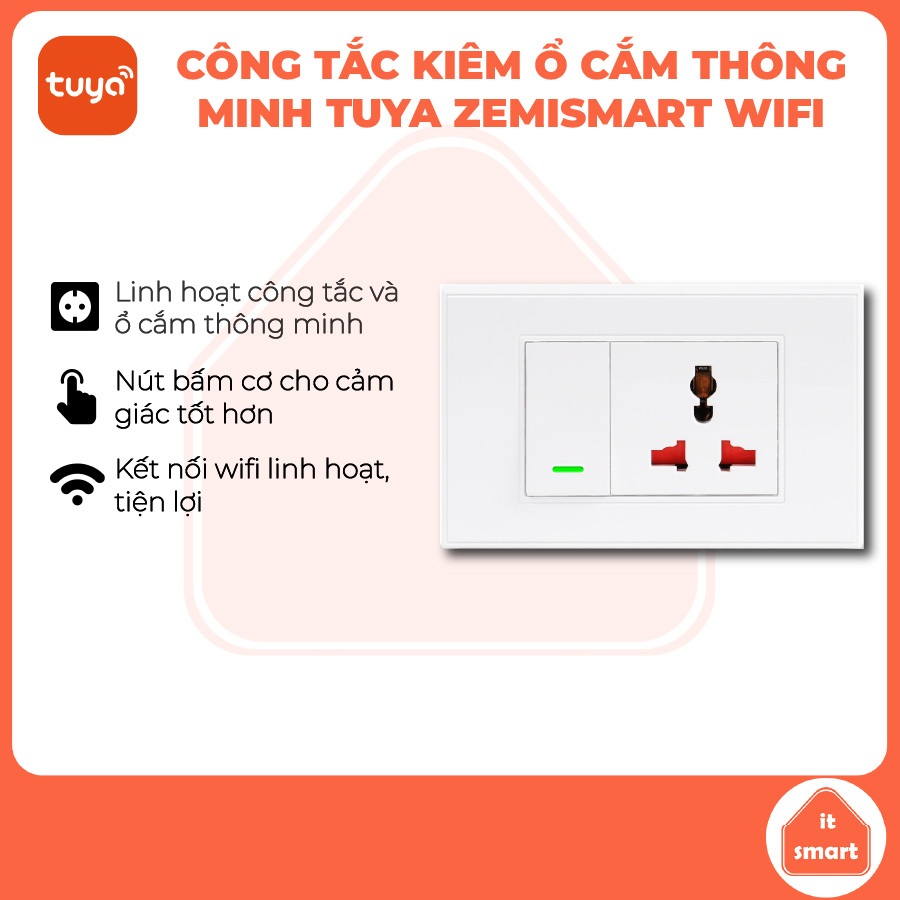 Tuya Zemimsart wifi smart switch and socket, integrated Tuya socket ...