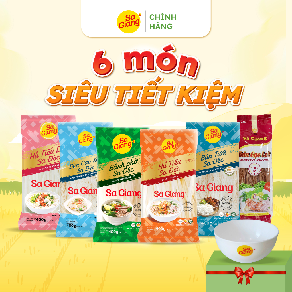 [SA GIANG] - Combo 6 Piece (400g noodle soup, 400g fresh vermicelli ...