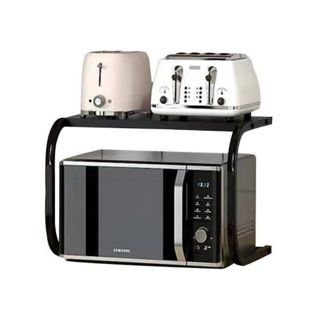 Microwave Oven Shelf, Multifunctional Kitchen Shelf with Compact Iron ...