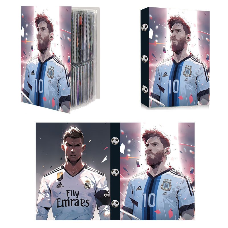 Football Player Card Collection Book, Slot for 240 Cards of Children's ...