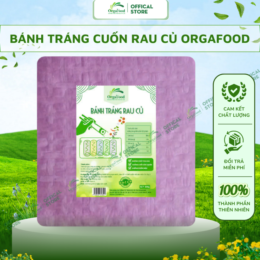 Orgafood Vegetable Rice Paper Rolls 300G Eat Clean Healthy Weight Loss ...