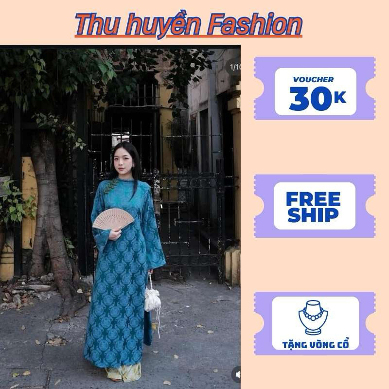 Modern dangts ao dai with high-quality bat brocade and cheongsam ...