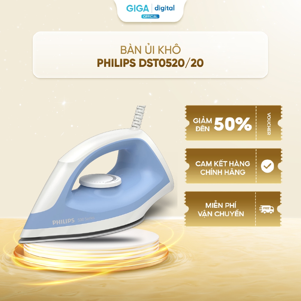 Philips DST0520/20 dry iron | Non-stick base - 1200W - Easy temperature ...