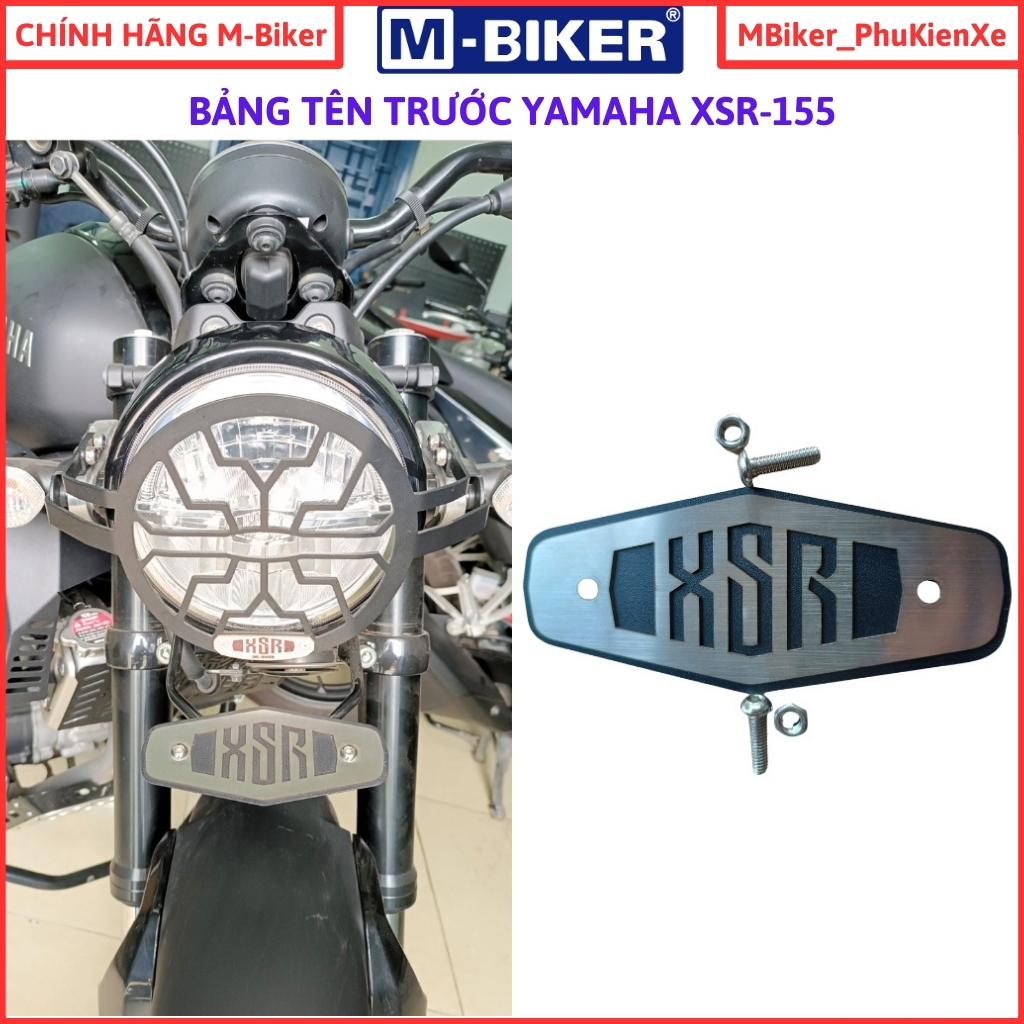 Vehicle nameplate xsr155, xsr logo, xsr front logo, name engraved upon ...