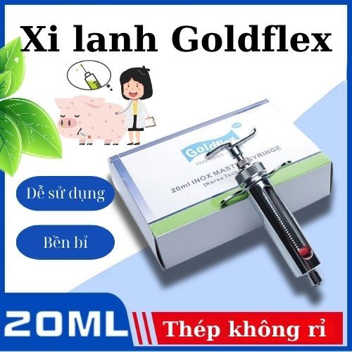 Goldflex Stainless Steel Syringe 20ml Anti-Rust Cattle Injection | High ...