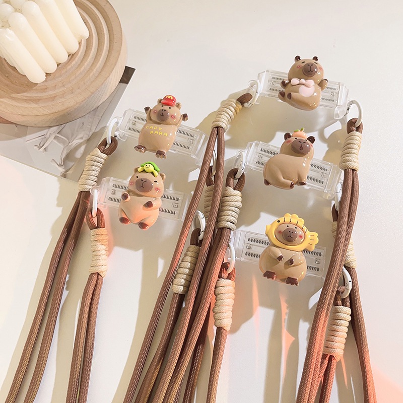 Customized Capybara Cartoon Phone Strap with Handy Adjustable Clip ...
