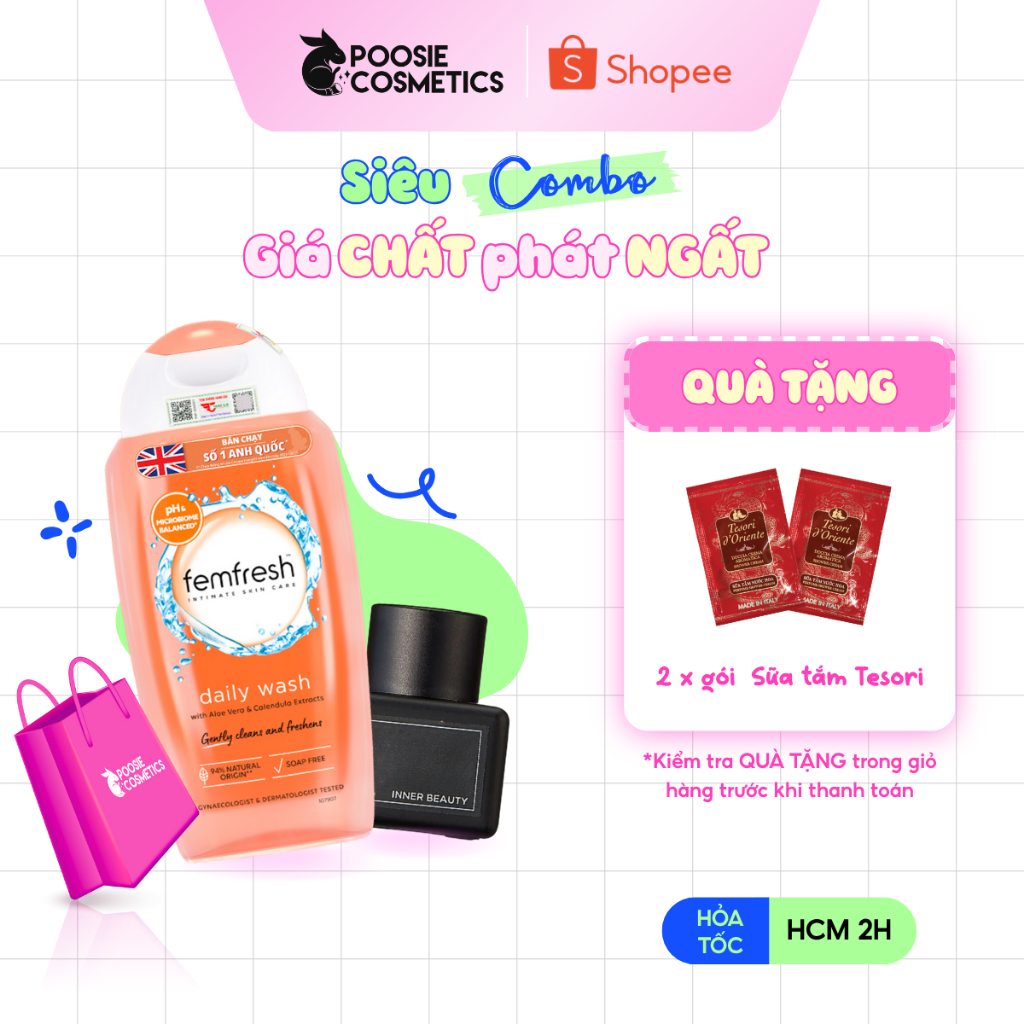 Combo to prevent gynecological problems, cleaning solution and intimate ...