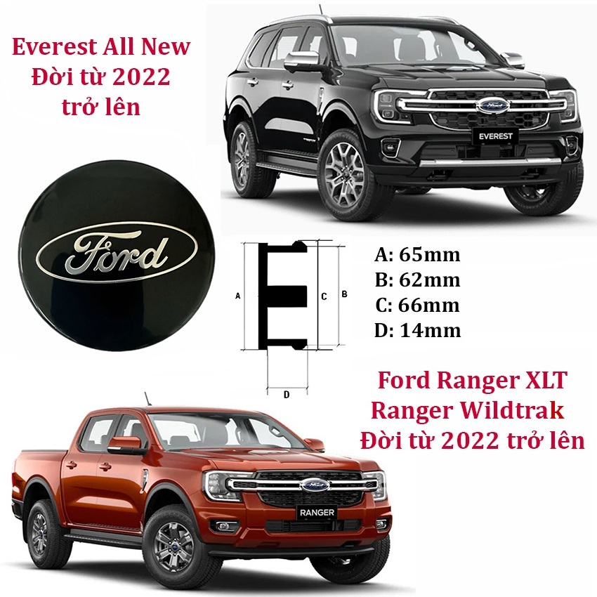 Ford Everest All New, Ranger XLT, Ranger Wildtrak car wheel rim Logo ...
