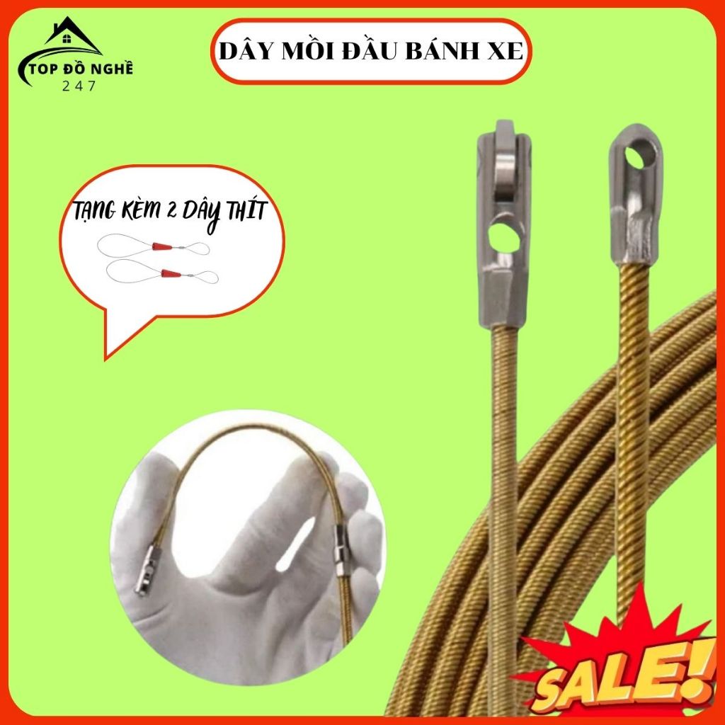 Electrical wire with wheels - available in wire sizes 5m-10m-15m-20m ...