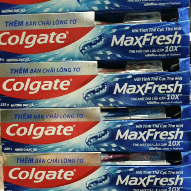 Colgate maxfresh toothpaste 225g with free toothbrush | Shopee Malaysia
